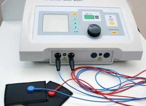 Device for electrophoresis a physiotherapeutic procedure for prostatitis. 